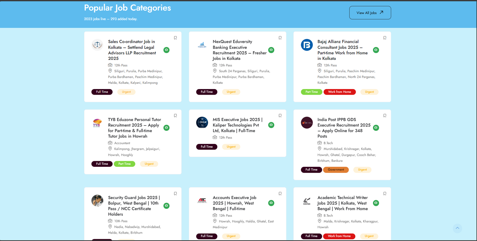 Job Search Website Development